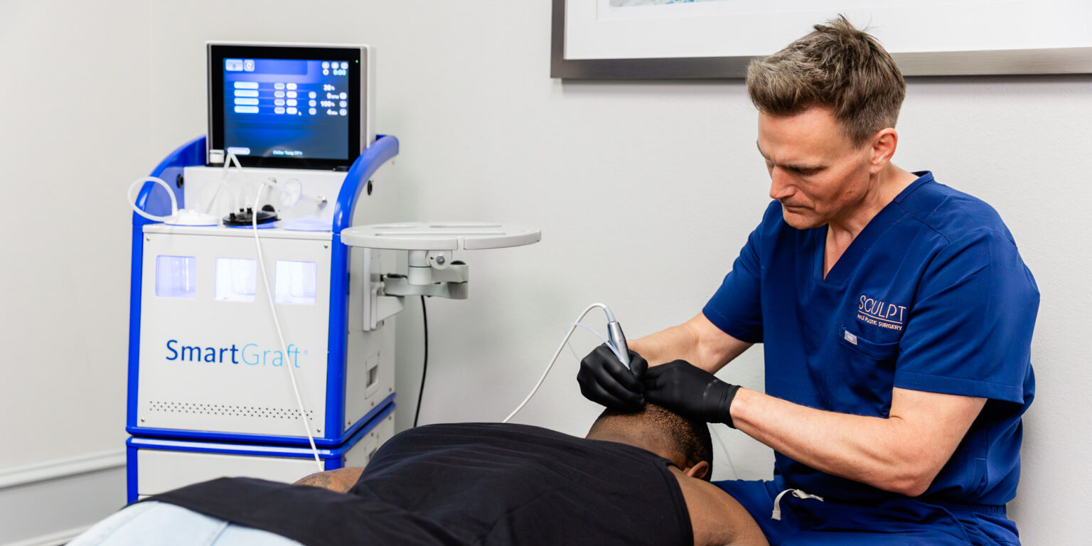 sculpt male plastic surgery fue hair transplant 2x1